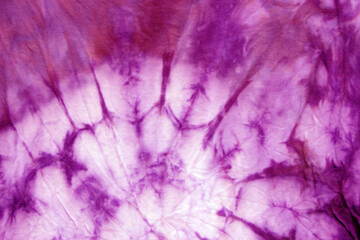 magenta plum tie dye fabric with spiral type design