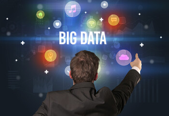 Rear view of a businessman