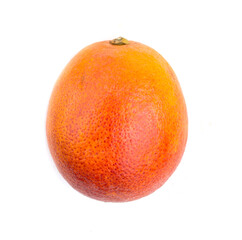 red orange on white background