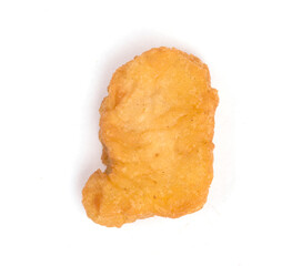 chicken nuggets on white background