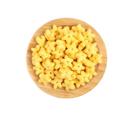 star-shaped cornflakes on a plate