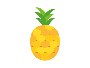 	シンプルなパイナップルをイメージしたイラスト