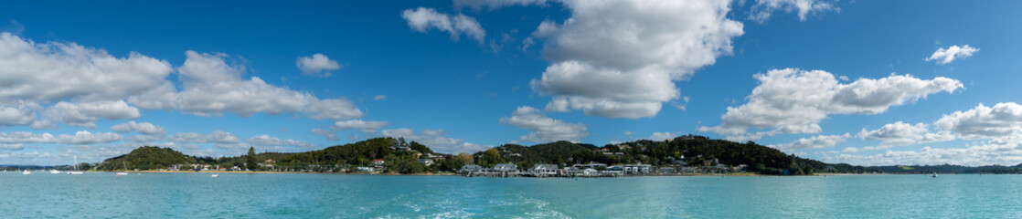 Fototapeta na wymiar Panorama of Paihia, Bay of Islands New Zealand