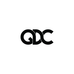 qdc letter original monogram logo design