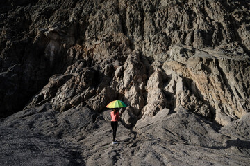 Women Stand on hillside 