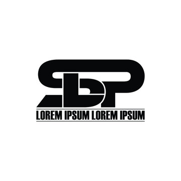 SLP letter monogram logo design vector
