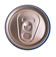 beverage can top view