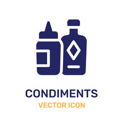 Condiment icon vector symbol illustration.