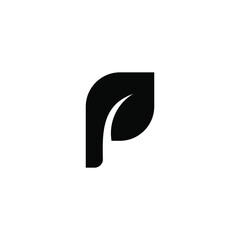 Letter P logo vector, Alphabet Logo Template