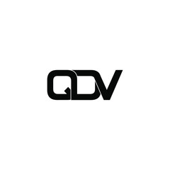 qdv letter original monogram logo design