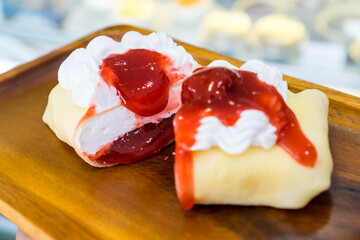 Strawberry Cold crepes