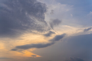 Fototapeta na wymiar Beautiful sky with cloud sunrise