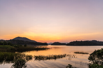 view of sunset at Kaeng Krachan National Park