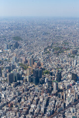 Obraz premium 神田上空から御茶ノ水方向を空撮