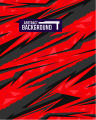 Abstract geometric backgrounds for sports and games. Abstract racing backgrounds for t-shirts, race car livery, car vinyl stickers, etc. Vector background. © Varian