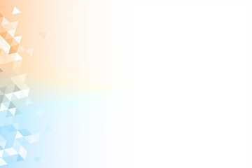 三角の白ベースグラデーション背景 Abstract colorful background with gradient triangles gradation
