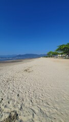 sand beach and blue sky