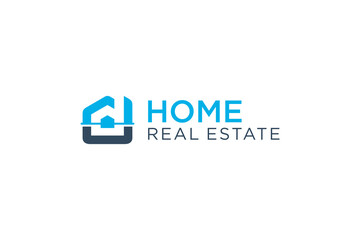 Letter D Real Estate Logo. Construction Architecture Building Logo Design Template Element