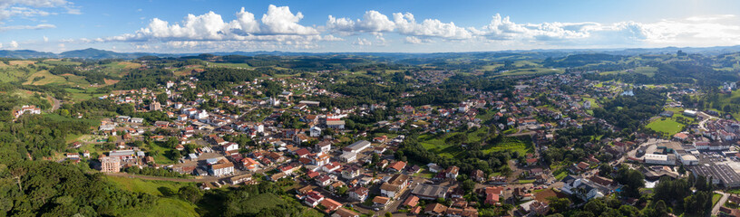 Fototapeta na wymiar Tirol Brasileiro, Treze Tílias Santa Catarina, Drone