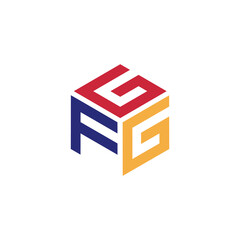 Hexagon logo with the letters GFG design