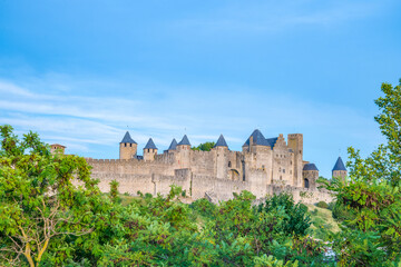 Medieval castle of Carcassonne, Languedoc - Roussillon province, France