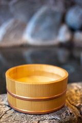 日本の温泉　和風イメージ