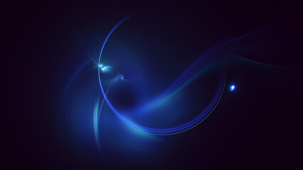 3D rendering abstract multicolor fractal light background