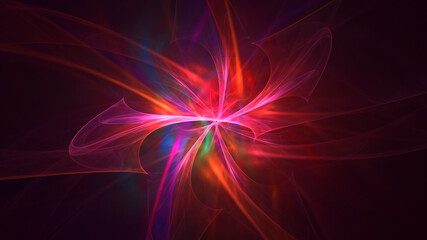 3D rendering abstract circle light background