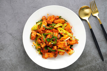 Crispy Spicy stir fry Pork in Thai Chilli Jam, Thai Food (home cooking)