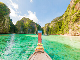 Take a long-tailed boat to Phi Phi Island