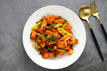 Crispy Spicy stir fry Pork in Thai Chilli Jam, Thai Food (home cooking)