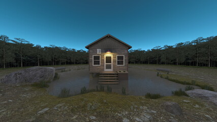 Fototapeta premium 小さな家