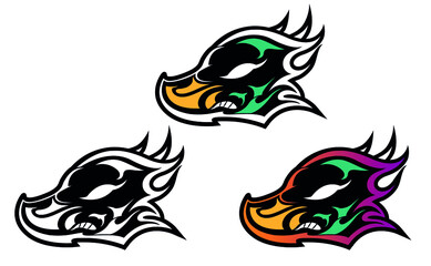 ducks heads sport team set