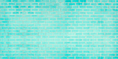 Old blue brick texture detail background. Paint brickwork wall and copy space.