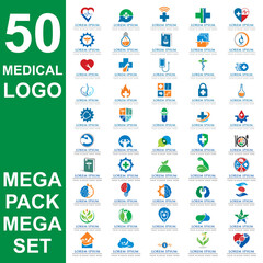 set of medical logo , set of pharmacy vector