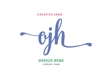 OJH lettering logo is simple, easy to understand and authoritative