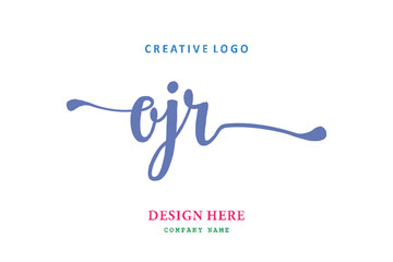 OJR lettering logo is simple, easy to understand and authoritative