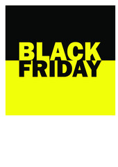 HOT SALE BLACK FRIDAY ICON, BLACK AND YELLOW