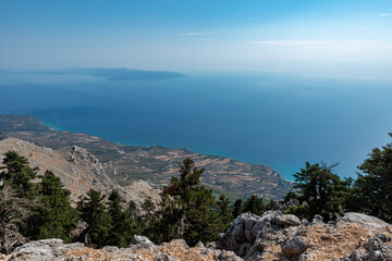 Fototapeta na wymiar Panorama of the island of Cefalonia in Greece