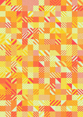 Abstract Geometric Pattern generative computational art illustration