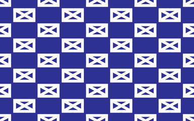 White pattern on blue background, abstract pattern design, modern contemporary style