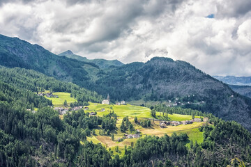 Dolomites landscape a UNESCO world heritage in South-Tyrol, Italy