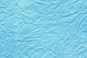 和紙テクスチャー背景(青色)  涼し気な水色の色揉み和紙
