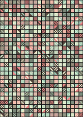 Abstract Geometric Pattern generative computational art illustration