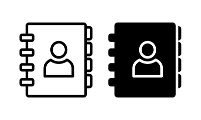 Address book icon vector, Address book symbol