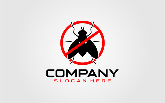 pest control icon and logo for Community, Industrial, Foundation, Security, Tech, Services Company. vector illustration