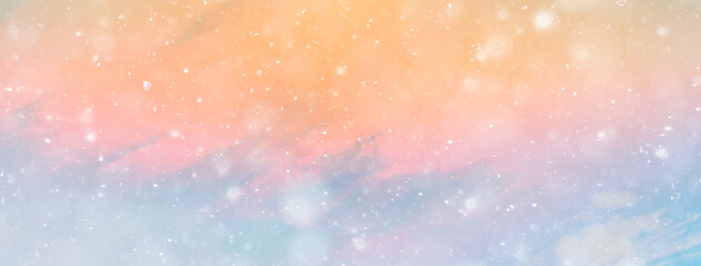abstract snow background sky snowflakes gradient