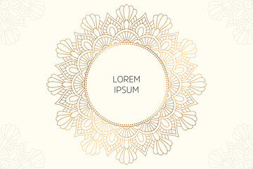 Dreamy wallpaper with mandala pattern