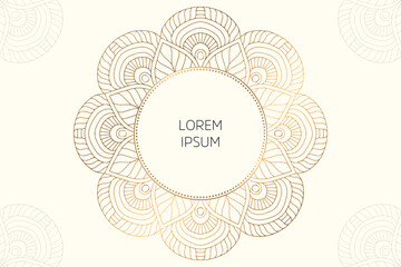 Dreamy wallpaper with mandala pattern