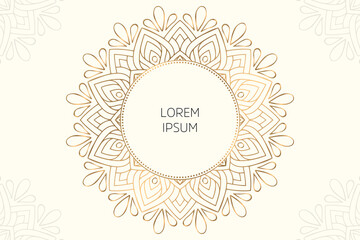 Dreamy wallpaper with mandala pattern